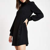 Thumbnail for your product : River Island Womens Black button front swing dress