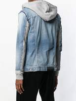 Thumbnail for your product : Balmain hooded denim jacket