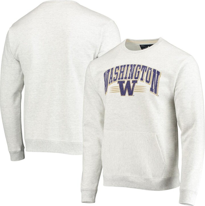 Men's League Collegiate Wear Heather Gray Brown Bears Essential Fleece Pullover  Sweatshirt