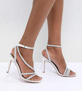 Thumbnail for your product : ASOS Design DESIGN Hypnotic Bridal Embellished Heeled Sandals