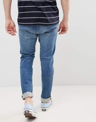 Levi's 512 slim tapered low rise jeans in zonkey light wash