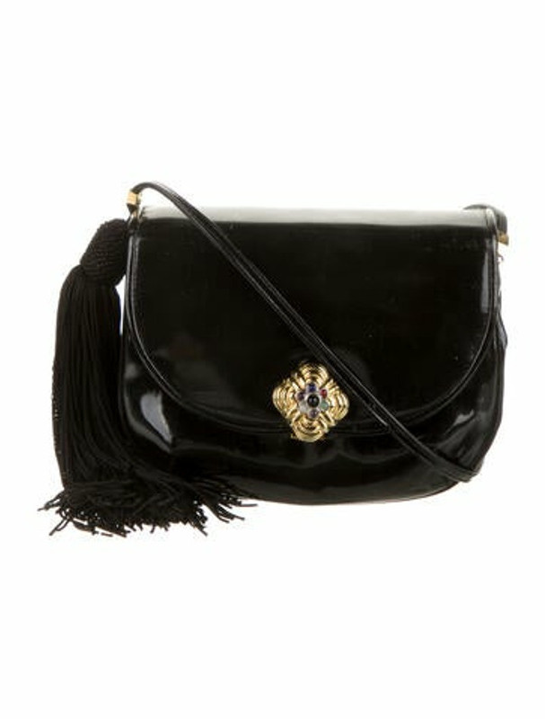 Judith Leiber Mini Patent Leather Shoulder Bag Black ShopStyle