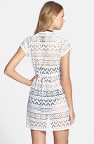 Thumbnail for your product : Robin Piccone 'Penelope' Crochet Wrap Dress
