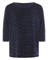 Thumbnail for your product : Jaeger Jersey Zebra Print Top