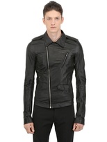 Thumbnail for your product : Rick Owens Soft Nappa Leather Biker Jacket