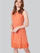 Thumbnail for your product : M&Co Izabel London Lace Panel Fit & Flare Dress