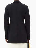 Thumbnail for your product : Jil Sander Hourglass-waist Wool-serge Jacket - Black