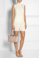 Thumbnail for your product : Valentino The Rockstud Small Leather Trapeze Bag - Blush