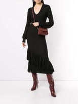 Thumbnail for your product : Victoria Beckham V-neck ruffle dress