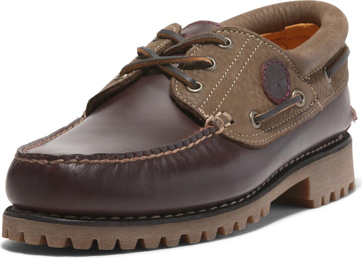 Timberland Men's Authentic 3-Eye Lug Handsewn Boat Shoe