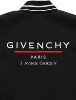 Thumbnail for your product : Givenchy Logo Print Nylon Bomber Jacket