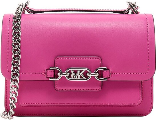 Michael Kors, Bags, Michael Kors Marilyn Cerise Pink Leather Shoulder Bag  New