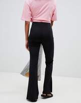 Thumbnail for your product : Weekday split leg ponte pants in black
