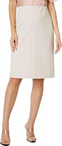 Seamed Front Pencil Skirt (Pale 