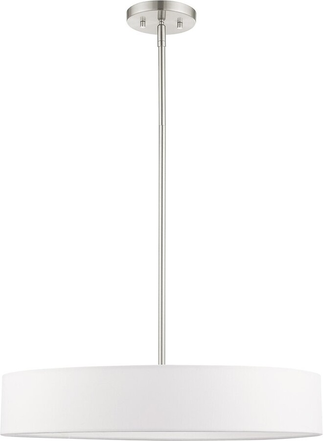 Livex Lighting 4-Light Brushed Nickel Pendant