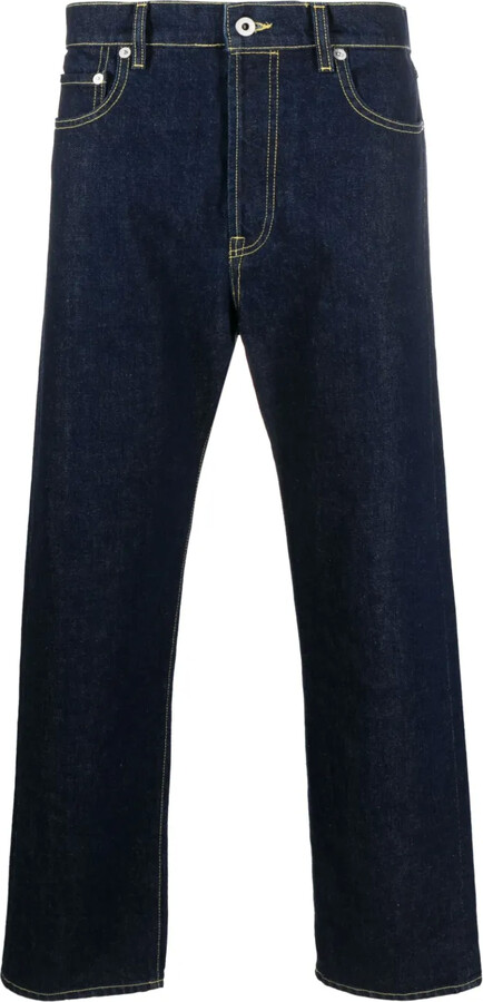 Kenzo Mid-Rise Straight-Leg Jeans