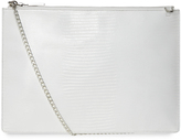 Thumbnail for your product : Whistles Rivington Lizard Chain Clutch