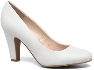 Enza Nucci Women's Lina Rounded Toe High Heels In White - Size Uk 6.5 / Eu 40