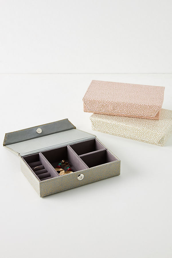 Genevieve Jewelry Box By Anthropologie in White