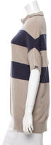 Thumbnail for your product : Brunello Cucinelli Striped Short Sleeve Top