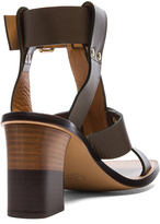 Thumbnail for your product : Chloé Gladiator Leather Heels in Military Green