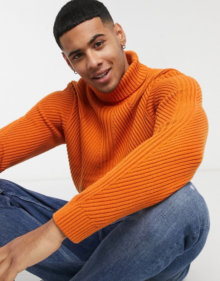 amazon mens roll neck jumpers