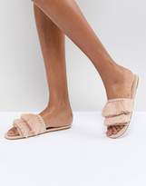 Thumbnail for your product : Missguided Tassel Slider Sandals