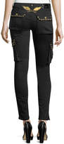 Thumbnail for your product : Robin's Jeans Military-Inspired Studded Skinny Stretch-Cotton Pants