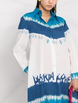 Thumbnail for your product : Alberta Ferretti Tie-Dye Shirt Maxi Dress