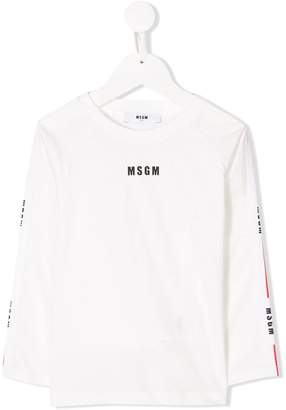 MSGM Kids logo printed T-shirt