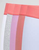 Thumbnail for your product : ASOS Hipsters In Pastel Colours With Pink Waistband 5 Pack