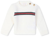 Thumbnail for your product : Gucci Band detail crew neck knit jumper 0-36 months