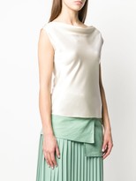 Thumbnail for your product : Theory Draped Boat-Neck Blouse