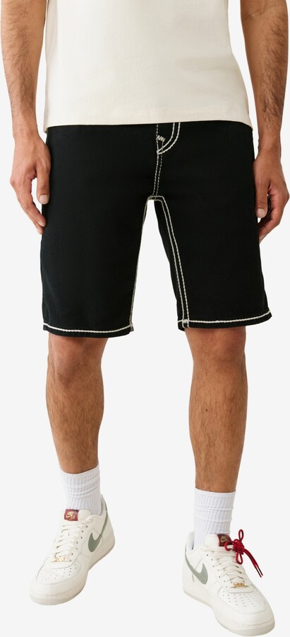 True Religion Men's Bobby Rope Stitch Flap Shorts