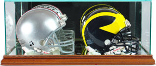 Perfect Cases and Frames Double Mini Football Helmet Display Case