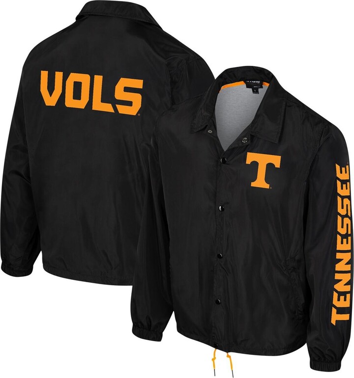 The Wild Collective Men's and Women's Black Tennessee Volunteers Coaches Full-Snap Jacket