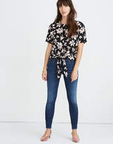 Thumbnail for your product : Madewell Silk Button-Back Tie Tee in Winter Orchid