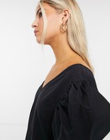 Thumbnail for your product : Collusion v-neck mini dress in black