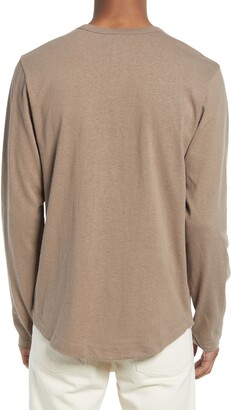 Alternative Long Sleeve Shirttail Cotton & Hemp Jersey T-Shirt