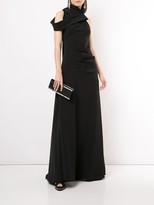 Thumbnail for your product : Maticevski High-Neck Asymmetric Gown