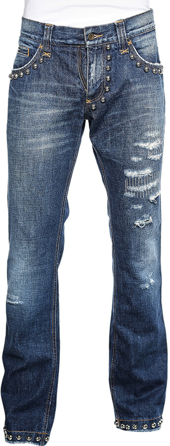 Mens Studded Jeans | ShopStyle
