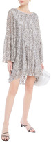 Thumbnail for your product : SUNDRESS Open-back Tasseled Embellished Tulle Cover-up