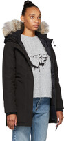 Thumbnail for your product : Canada Goose Black Down Victoria Parka