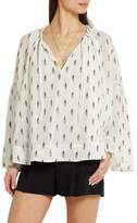 Thumbnail for your product : IRO Naomie Fil Coupe Silk-blend Georgette Blouse