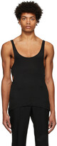 Thumbnail for your product : Carlota Barrera Black Cut-Out Tank Top