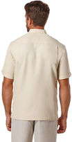 Thumbnail for your product : Cubavera Big & Tall Rayon Blend Tuck Shirt With Geo Embroidery
