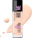 Maybelline Fit Me Dewy and Smooth Liquid Foundation, SPF 18, 105 Fair Ivory, 1 fl oz