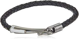 Ted Baker Men's Chewer T Clasp Woven Leather Bracelet