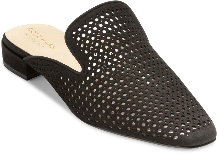 Cole haan paula perforated loafer mule Clearance