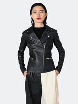 Dallas Smooth Leather Jacket - Black 